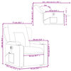 vidaXL Fauteuil inclinable de massage &eacute;lectrique cappuccino similicuir