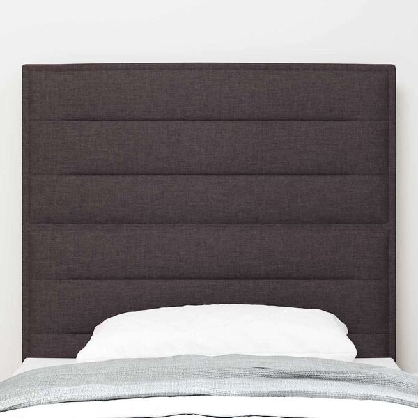 vidaXL T&ecirc;te de lit Marron fonc&eacute; 100 cm Cuir synth&eacute;tique