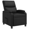 vidaXL Fauteuil inclinable Noir Simili cuir
