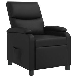 vidaXL Fauteuil inclinable Noir Simili cuir