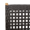 vidaXL Chaises inclinables de jardin lot de 8 noir rotin bois massif