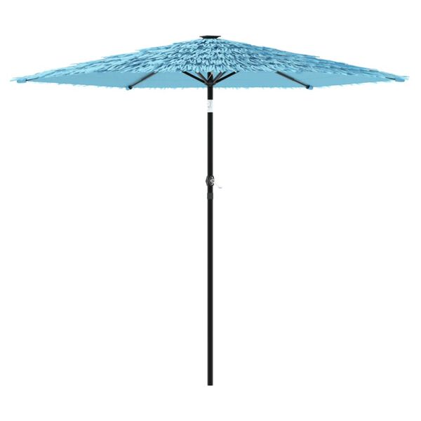 vidaXL Parasol de jardin avec m&acirc;t en acier bleu 268x268x226 cm