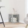 vidaXL Table d'appoint Gris b&eacute;ton 33x33x34,5 cm Bois d'ing&eacute;nierie