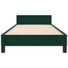 vidaXL Cadre de lit sans matelas vert fonc&eacute; 80x200 cm velours
