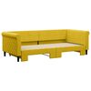 vidaXL Lit de jour avec lit gigogne jaune 90x200 cm velours