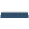 vidaXL Lit avec rangement et matelas Bleu 120 x 200 cm Polyester