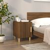 vidaXL Tables de chevet 2 pcs Ch&ecirc;ne marron Bois d'ing&eacute;nierie