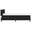 vidaXL Lit &agrave; ressorts avec matelas Noir 200 x 100 cm Velours