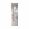 Nature Thermom&egrave;tre mural d'ext&eacute;rieur Aluminium 7x1x23 cm