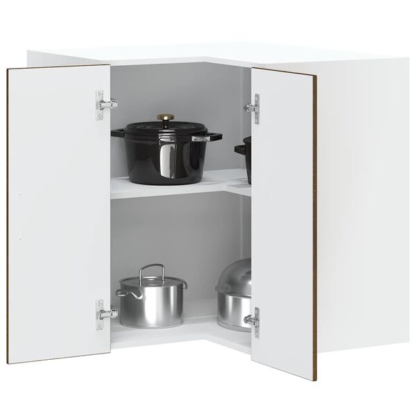 vidaXL Armoire murale d'angle de cuisine Kalmar ch&ecirc;ne marron