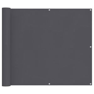 vidaXL &Eacute;cran de balcon anthracite 90x800 cm 100% polyester oxford