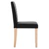 vidaXL Chaises &agrave; manger lot de 2 noir tissu
