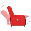 vidaXL Fauteuil de massage Rouge Similicuir
