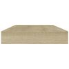 vidaXL Panneau de biblioth&egrave;que 8pcs Ch&ecirc;ne sonoma 80x10x1,5cm Agglom&eacute;r&eacute;