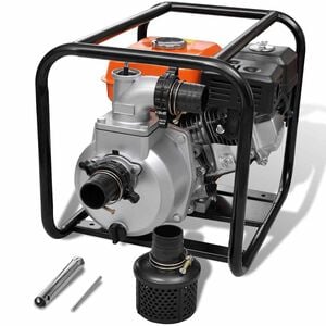 vidaXL Pompe &agrave; eau &agrave; moteur &agrave; essence 50 mm Connexion 4800 W
