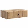 vidaXL Table d'appoint murale 59 x 34,5 x 17 cm Bois d'ing&eacute;nierie