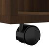 vidaXL Armoire roulante Ch&ecirc;ne marron 60x35x75 cm Bois d'ing&eacute;nierie