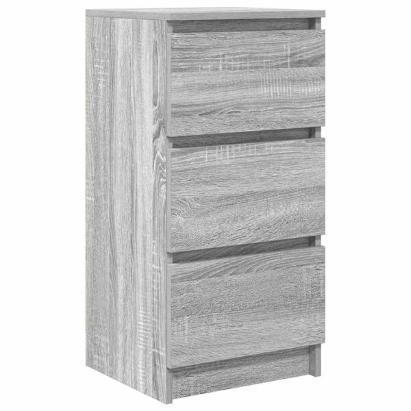 vidaXL Buffet sonoma gris 37,5x35x76 cm bois d'ing&eacute;nierie