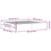 vidaXL Cadre de lit avec tiroirs sans matelas ch&ecirc;ne sonoma 200x200 cm