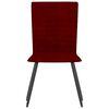 vidaXL Chaises &agrave; manger lot de 4 rouge bordeaux velours