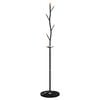 vidaXL Porte-manteau noir 177 cm fer enduit de poudre