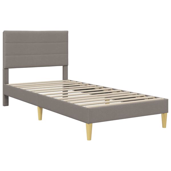 vidaXL Cadre de lit Taupe 80 x 200 cm Polyester