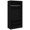vidaXL Garde-robe Noir 100 x 50 x 200 cm Bois d'ing&eacute;nierie