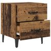 vidaXL Armoire de lit avec tiroir 2 pcs Bois ancien 40 x 35 x 47,5 cm