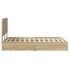 vidaXL Lit de Rangement Ch&ecirc;ne Sonoma 120 x 200 cm Bois d'ing&eacute;nierie