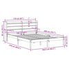vidaXL Cadre de lit sans matelas 160x200 cm bois massif de pin