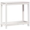 vidaXL Table de rempotage avec &eacute;tag&egrave;re blanc 82,5x35x75 cm massif pin