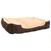 vidaXL Lit chaud pour chiens avec coussin rembourr&eacute; Taille S