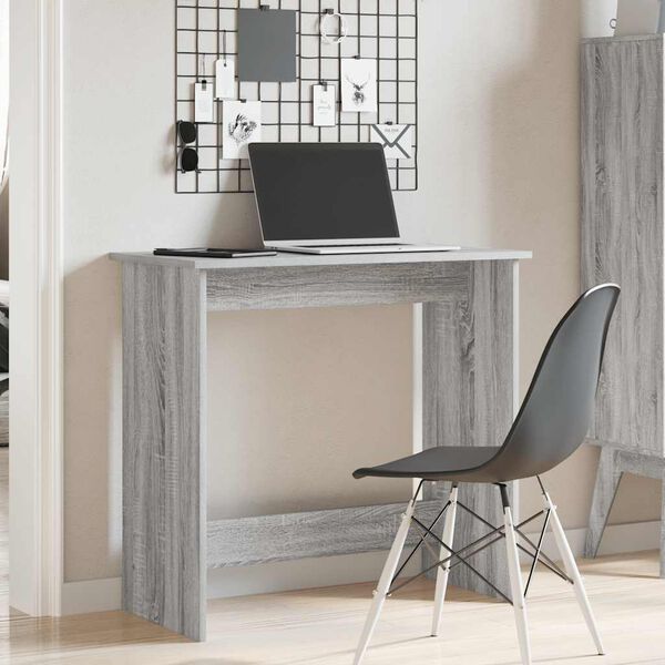 vidaXL Bureau sonoma gris 80x40x75 cm bois d'ing&eacute;nierie