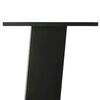 vidaXL Pieds de table basse 4 pi&egrave;ces Noir 30 cm Acier