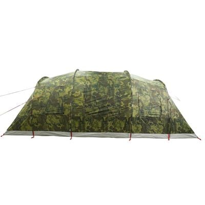 vidaXL Tente familiale tunnel 6 personnes camouflage imperméable