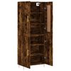 vidaXL Buffet haut Ch&ecirc;ne fum&eacute; 69,5x34x180 cm Bois d'ing&eacute;nierie