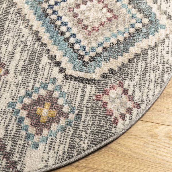 vidaXL Tapis ARBIZU int&eacute;rieur ext&eacute;rieur design vintage &Oslash; 200 cm