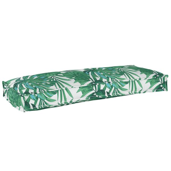 vidaXL Set de coussins de palette 2 pcs Motif feuille 100 x 40 x 8 cm