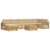 vidaXL Ensemble de canap&eacute;s d'ext&eacute;rieur 8 pc Blanc et Beige