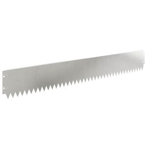 vidaXL Bordure de Pelouse 10 pc 103 x 15 cm Acier Argent&eacute;