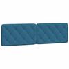 vidaXL Lit avec matelas bleu 180x200 cm velours