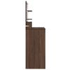 vidaXL Tables de maquillage pour chambre Ch&ecirc;ne brun 80 x 39,6 x 135 cm