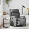 vidaXL Fauteuil inclinable &eacute;lectrique Gris Similicuir