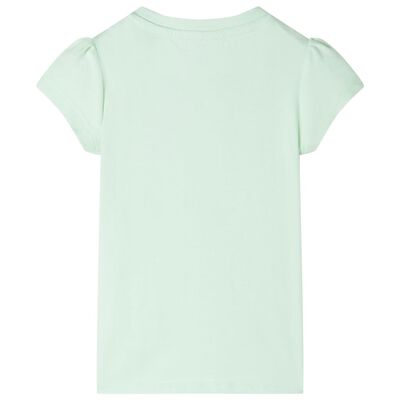 T-shirt enfant à manches courtes vert tendre 116