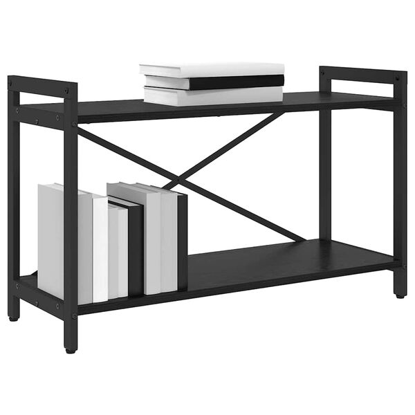vidaXL &Eacute;tag&egrave;re Ch&ecirc;ne noir 40 x 30 x 85 cm Bois d'ing&eacute;nierie