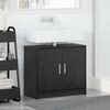 vidaXL Cabinet de salle de bain avec porte Ch&ecirc;ne noir 63 x 29 x 55 cm