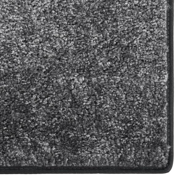 vidaXL Tapis &agrave; poils souples antid&eacute;rapant 57x150 cm Gris