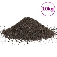 vidaXL Gravier de basalte 10 kg noir 1-3 mm