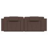vidaXL Coussin de t&ecirc;te de lit Viana marron 160 cm similicuir