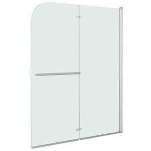 vidaXL Cabine de douche pliable 2 panneaux ESG 95x140 cm